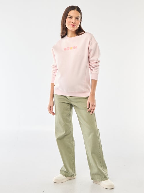 Pantalon de maternité wide leg - Kiabi