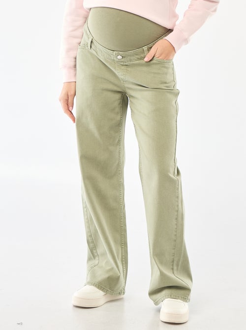 Pantalon de maternité wide leg - Kiabi
