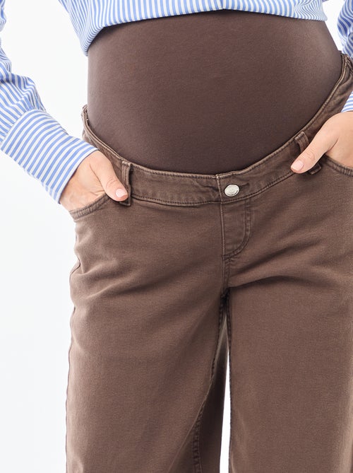 Pantalon de maternité wide leg - Kiabi