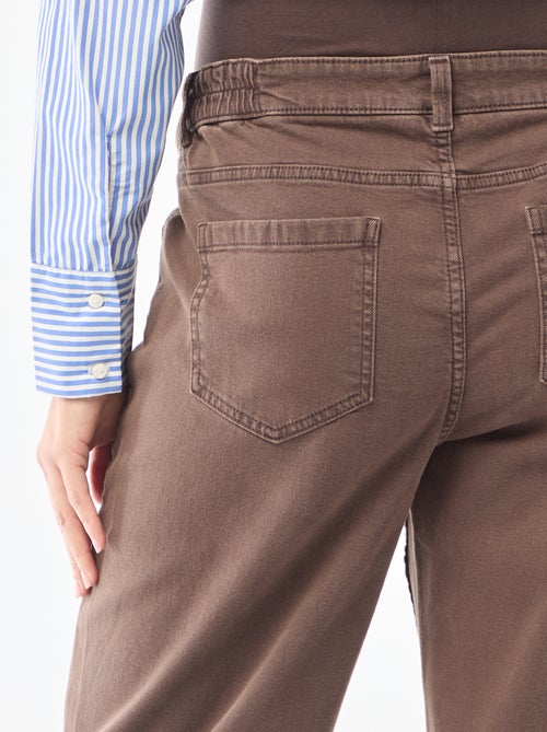 Pantalon de maternité wide leg - Kiabi