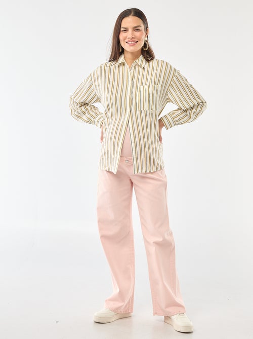 Pantalon de maternité wide leg - Kiabi