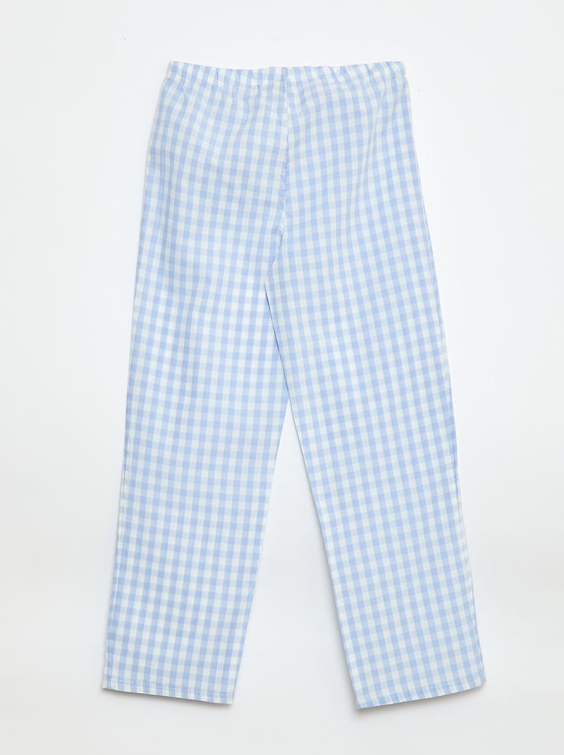 Pantalon de pyjama à motif Bleu - Kiabi