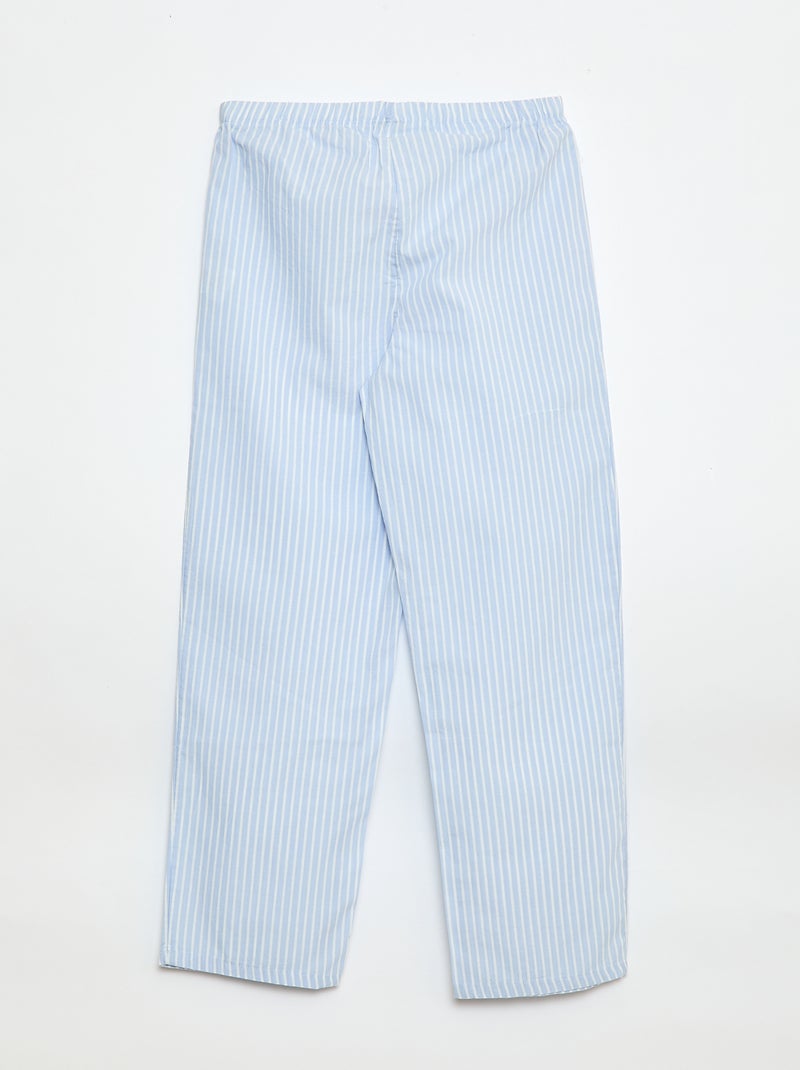 Pantalon de pyjama à motif Bleu - Kiabi