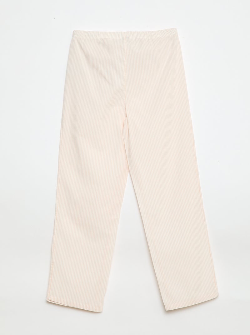 Pantalon de pyjama à motif Rose - Kiabi