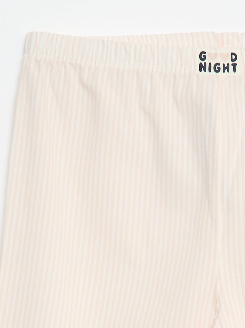 Pantalon de pyjama à motif Rose - Kiabi