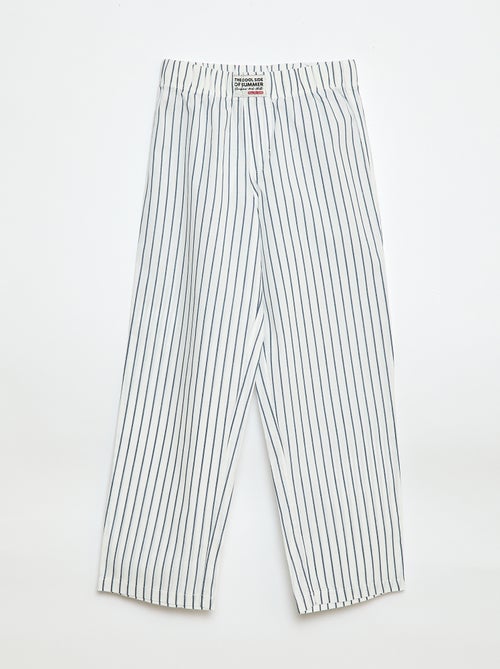 Pantalon de pyjama en popeline - Kiabi