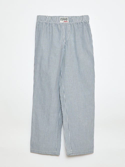 Pantalon de pyjama en popeline - Kiabi