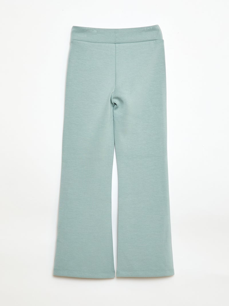 Pantalon de sport coupe flare Bleu - Kiabi