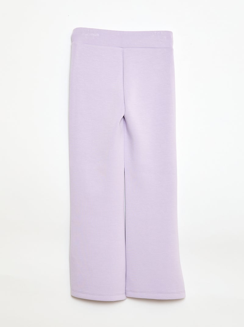 Pantalon de sport coupe flare Rose - Kiabi