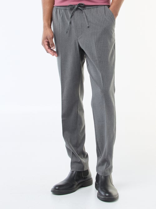 Pantalon de ville à fines rayures - Kiabi