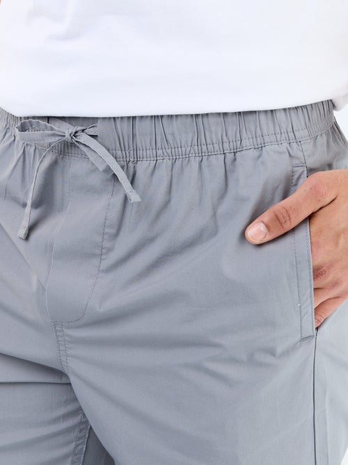 Pantalon de ville en popeline - Kiabi