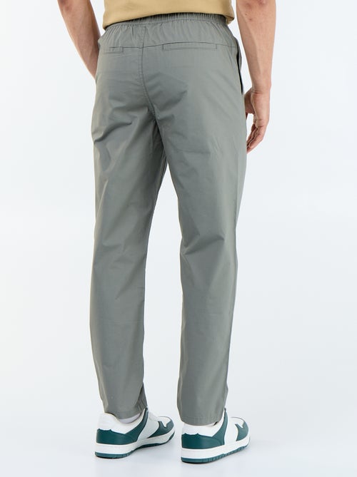 Pantalon de ville en popeline - Kiabi