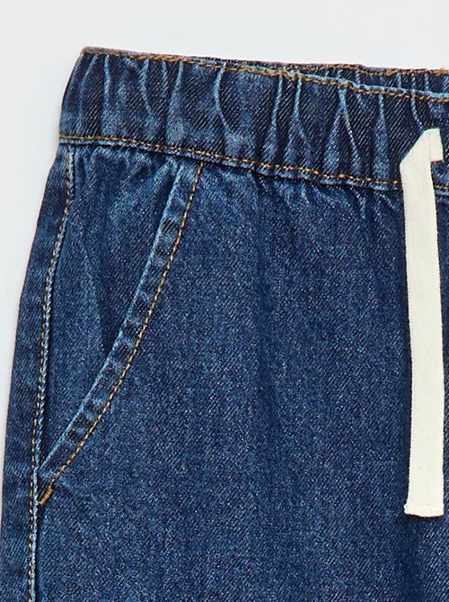 Pantalon denim coupe jogger - Kiabi