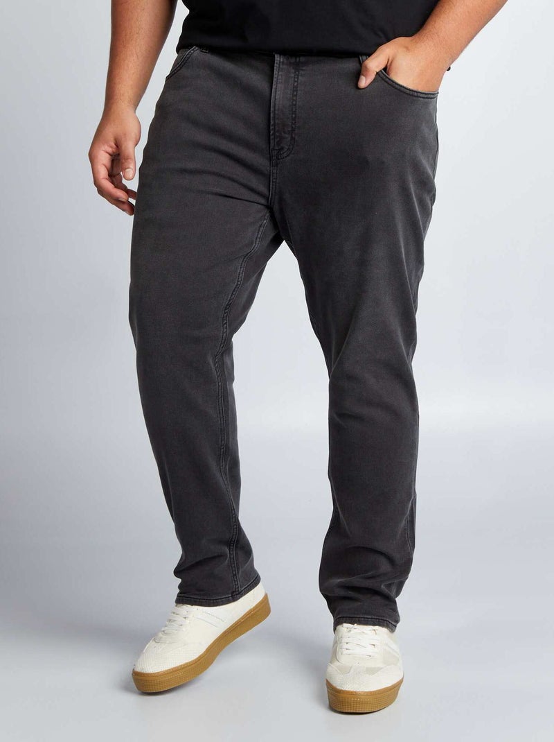 Pantalon denim slim fit GRIS - Kiabi