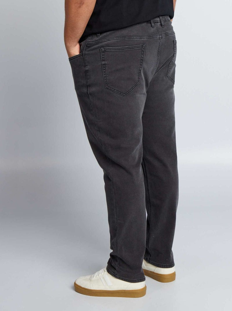 Pantalon denim slim fit GRIS - Kiabi