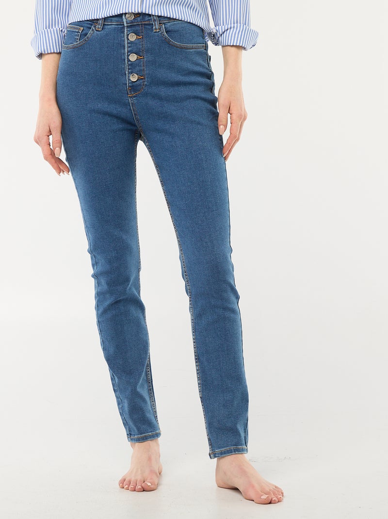 Pantalon denim stretch super skinny en coton Bleu - Kiabi