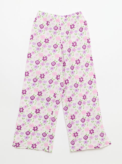 Pantalon droit en lin mélangé - Kiabi