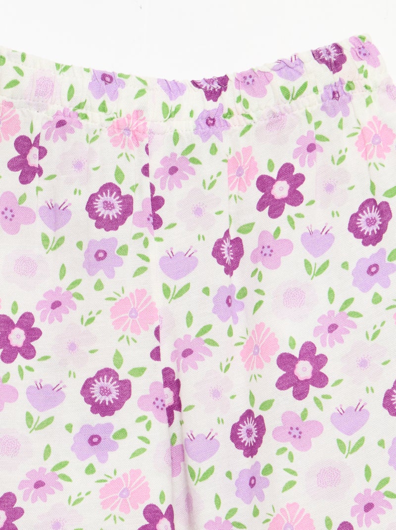 Pantalon droit en lin mélangé Blanc - Kiabi