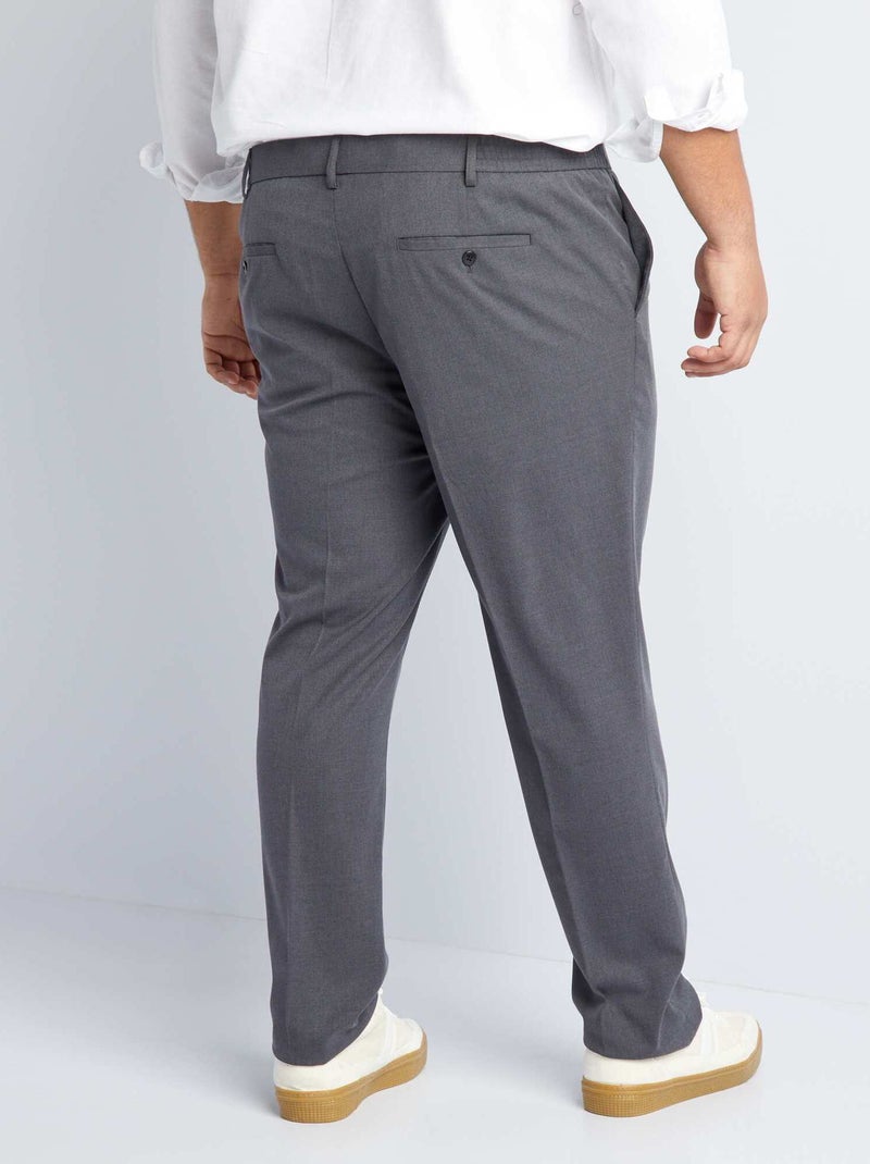 Pantalon en costume slim Gris - Kiabi