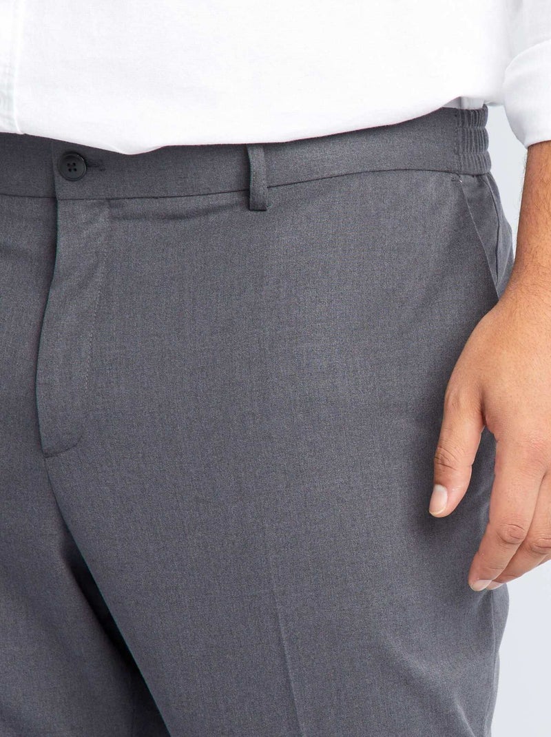 Pantalon en costume slim Gris - Kiabi