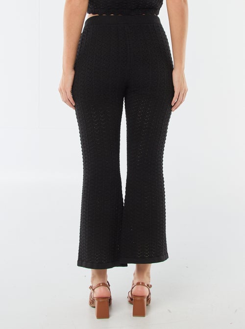 Pantalon en crochet flare - Kiabi