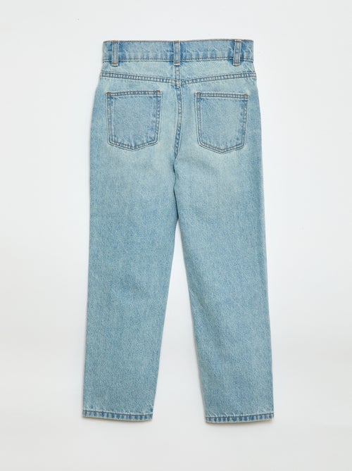 Pantalon en denim à taille haute - Kiabi