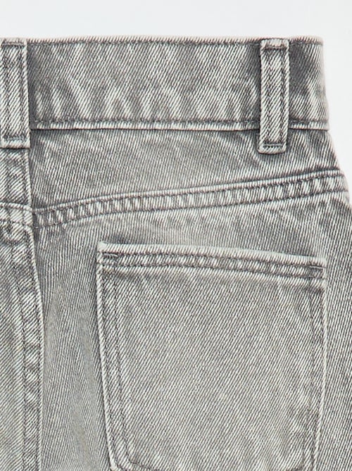 Pantalon en denim à taille haute - Kiabi