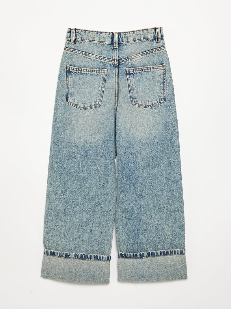 Pantalon en denim Bleu - Kiabi