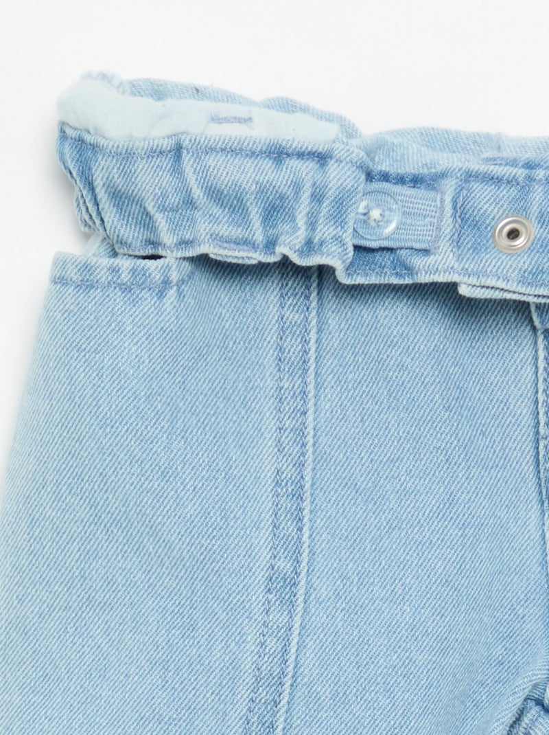 Pantalon en denim Bleu - Kiabi