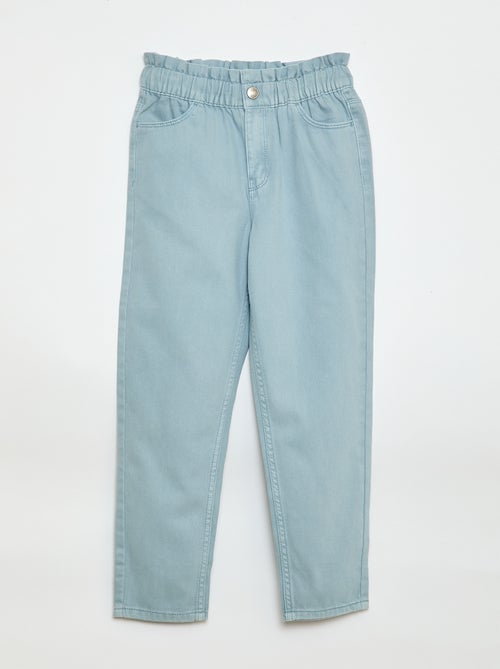 Pantalon en denim coupe mom - Kiabi