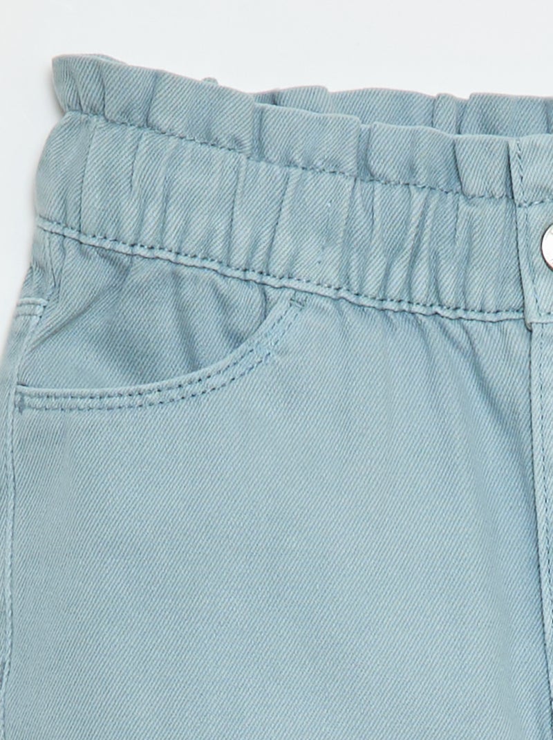 Pantalon en denim coupe mom Bleu - Kiabi