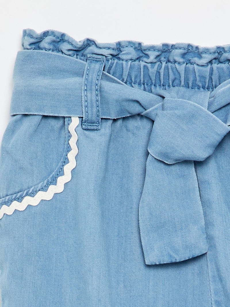 Pantalon en denim léger Bleu - Kiabi