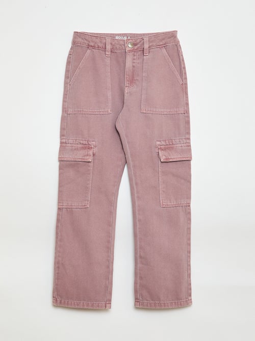 Pantalon en denim multipoches - Kiabi