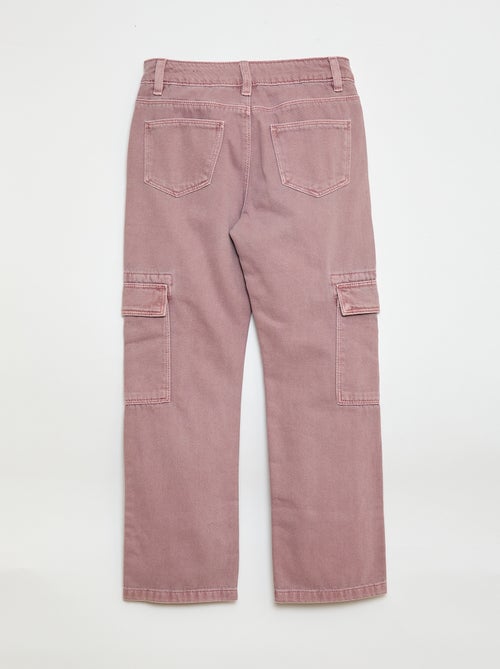 Pantalon en denim multipoches - Kiabi