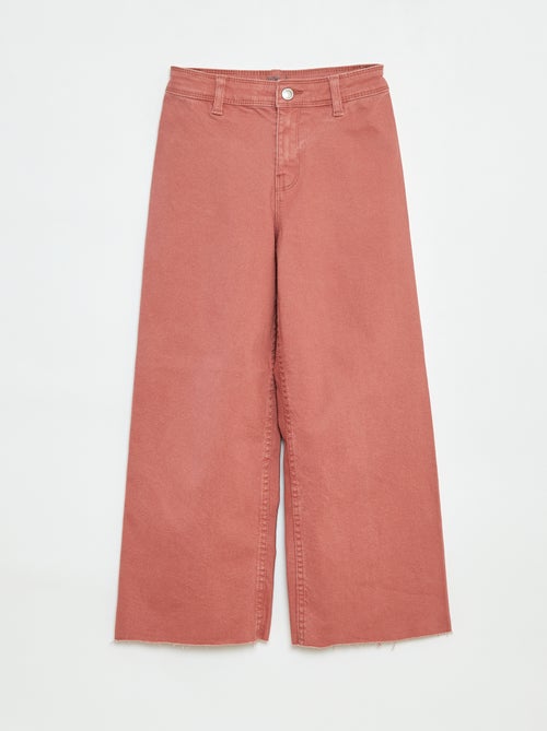Pantalon en jean coupe large / wide leg - Kiabi