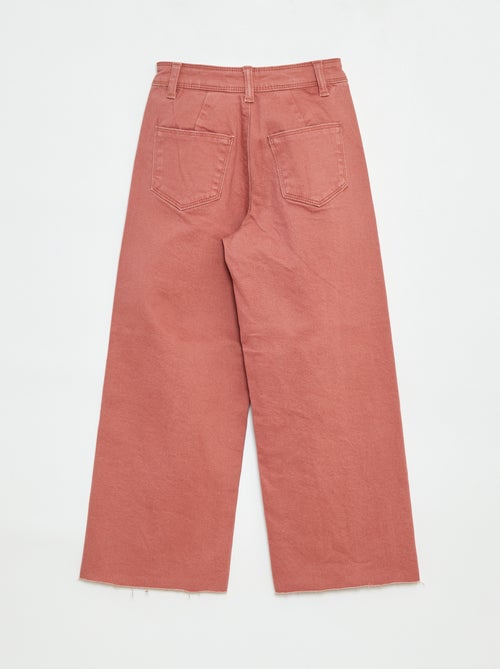 Pantalon en jean coupe large / wide leg - Kiabi