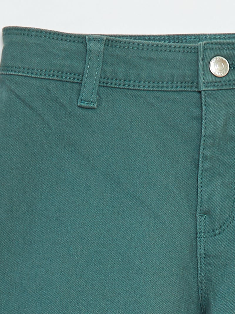 Pantalon en jean coupe large / wide leg Vert - Kiabi