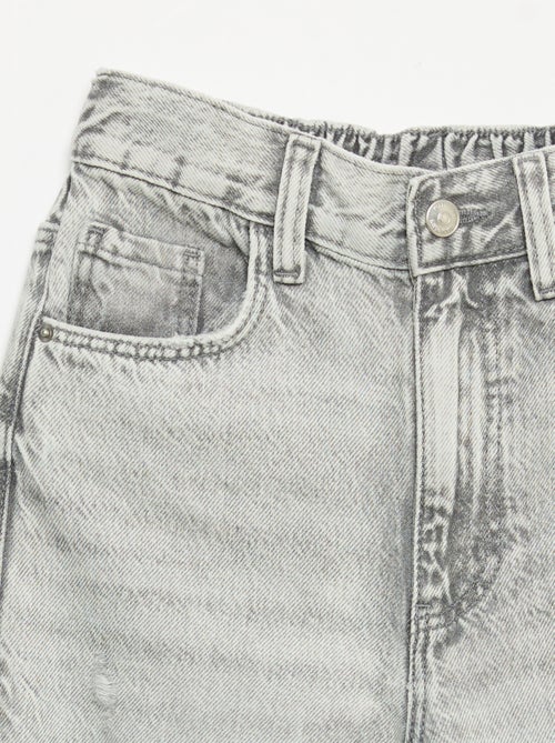Pantalon en jean large - Kiabi