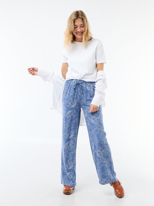 Pantalon en lin avec 2 poches - Kiabi