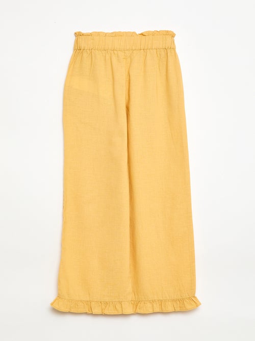 Pantalon en lin mélangé - Kiabi