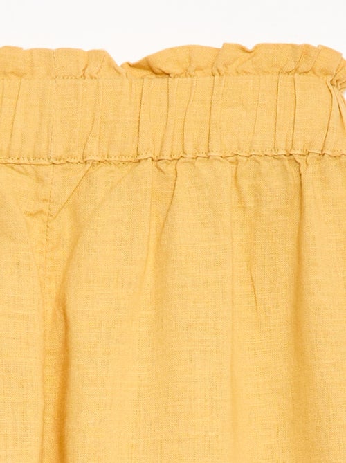 Pantalon en lin mélangé - Kiabi