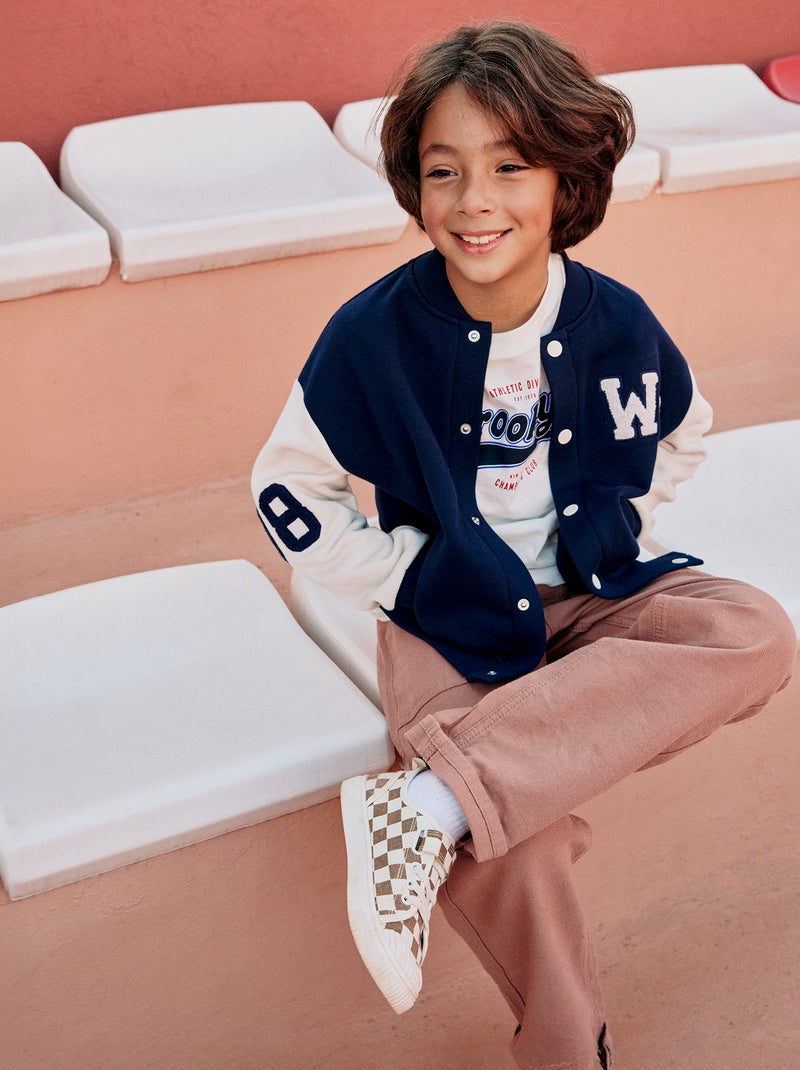 Pantalon en lin mélangé Marron - Kiabi