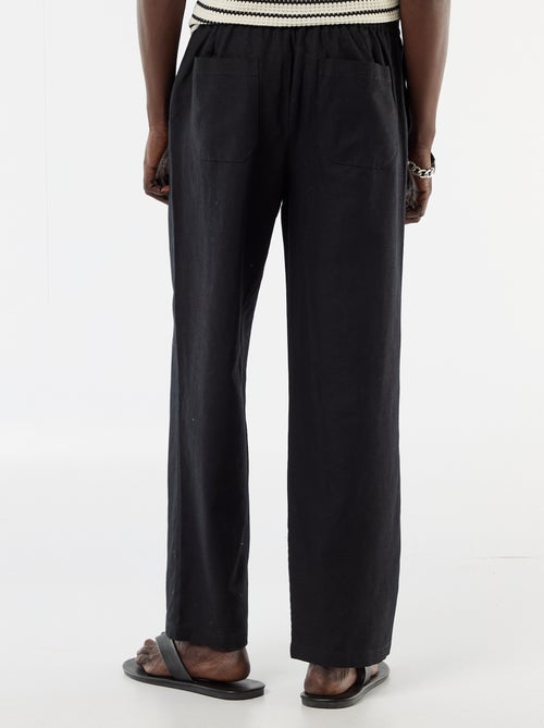 Pantalon en lin mélangé - Kiabi