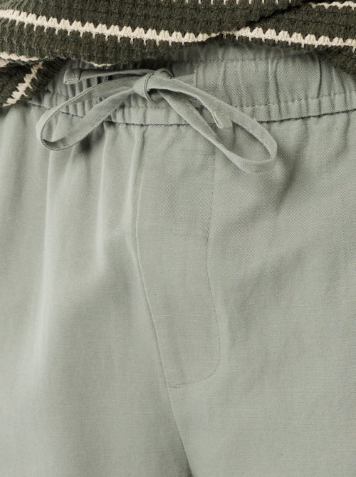 Pantalon en lin mélangé - Kiabi