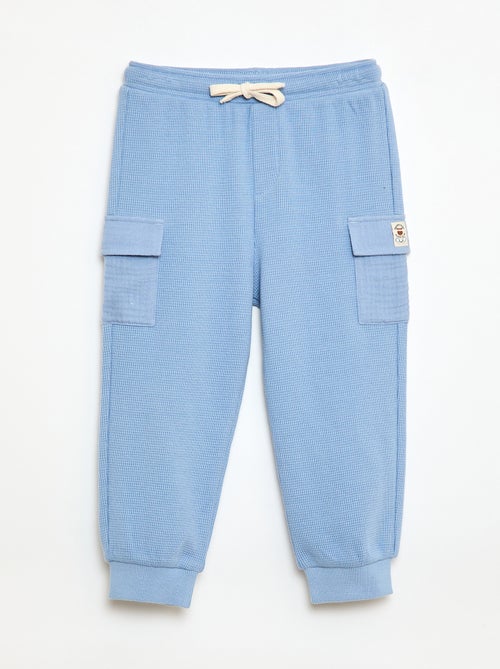 Pantalon en maille gaufrée - Kiabi