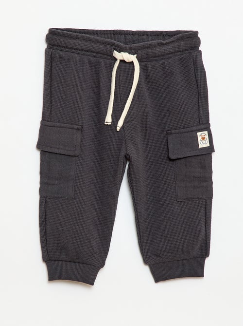 Pantalon en maille gaufrée - Kiabi