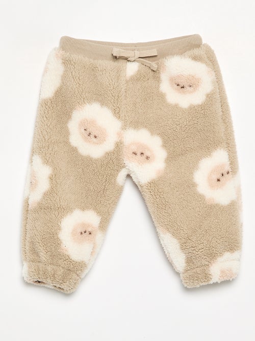 Pantalon en matière effet moutonné - Kiabi Pantalon en matière effet moutonné - Kiabi