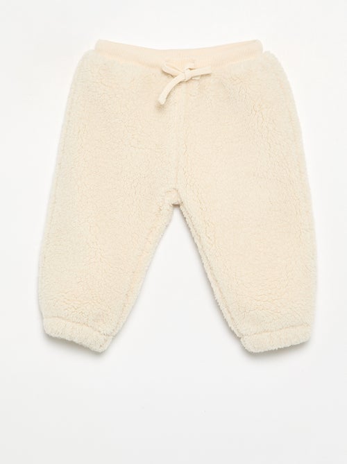 Pantalon en matière effet moutonné - Kiabi Pantalon en matière effet moutonné - Kiabi