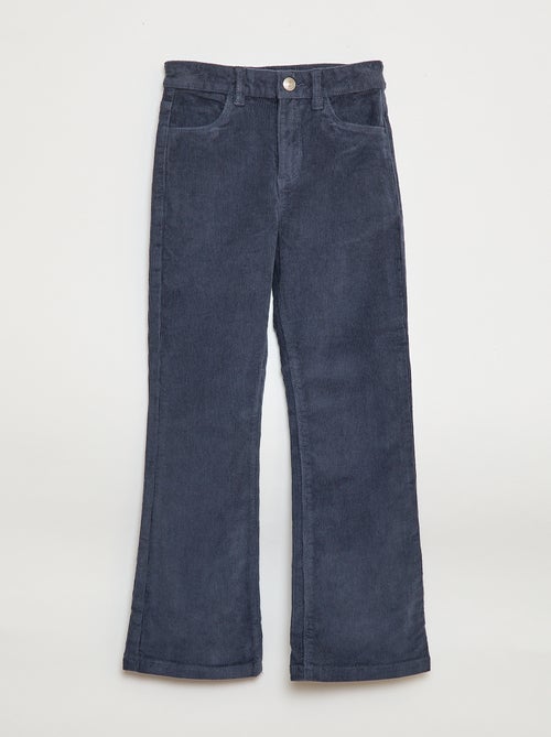 Pantalon en velours coupe flare - Kiabi