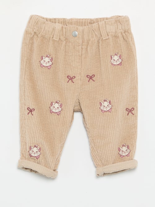 Pantalon en velours 'Disney' 'Marie' - Kiabi